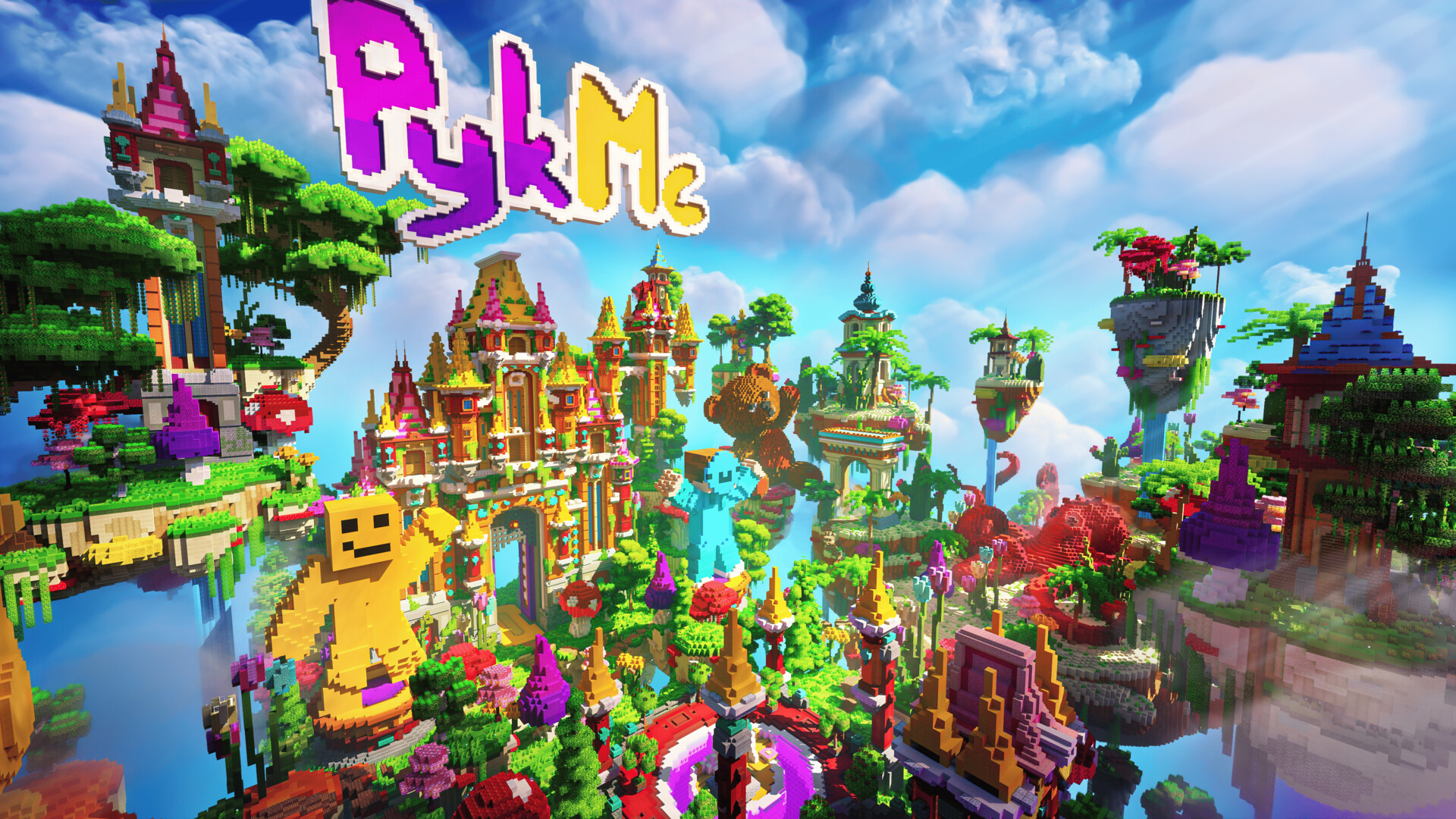 Floating islands, colorful characters and a fantasy world high above the clouds.